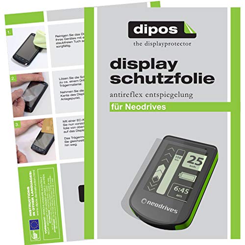 dipos I 5X Schutzfolie matt kompatibel mit Neodrives E-Bike Display Smart MMI Folie Displayschutzfolie von dipos