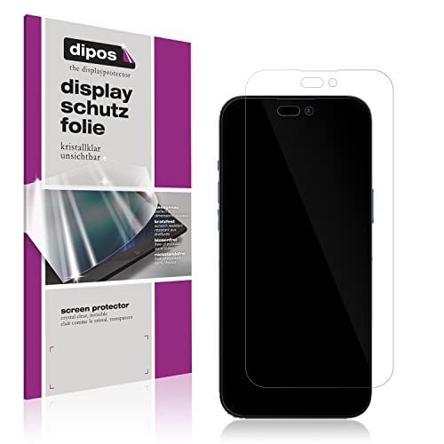 dipos I 6X Schutzfolie klar kompatibel mit Apple iPhone 14 Pro Max Folie Displayschutzfolie von dipos