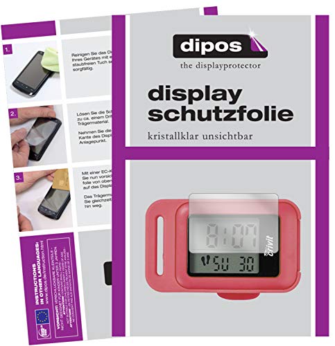 dipos I 6X Schutzfolie klar kompatibel mit CRIVIT Schrittzähler Folie Displayschutzfolie von dipos