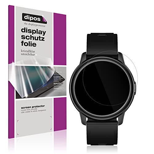 dipos I 6X Schutzfolie klar kompatibel mit Cillso 1,3 Zoll Smartwatch Folie Displayschutzfolie von dipos