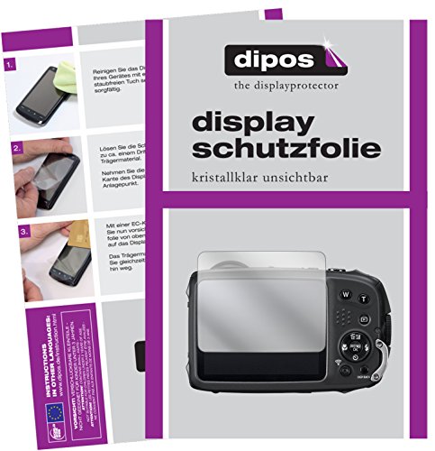 dipos I 6X Schutzfolie klar kompatibel mit Fujifilm XP90 Kompaktkamera Folie Displayschutzfolie dipos I 6X Schutzfolie klar kompatibel mit Fujifilm XP90 Kompaktkamera Folie Displayschutzfolie von dipos