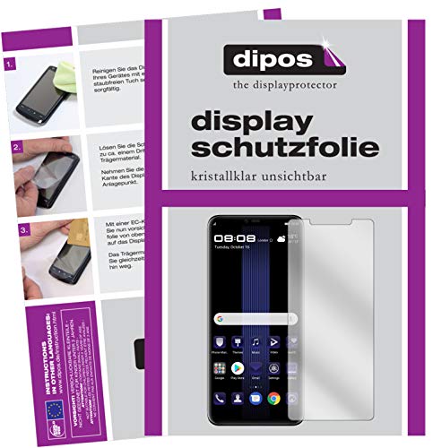 dipos I 6X Schutzfolie klar kompatibel mit Huawei Porsche Design Mate 20 RS Folie Displayschutzfolie von dipos