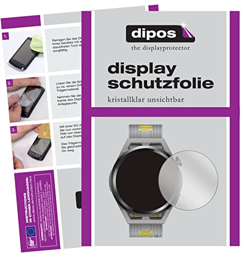 dipos I 6X Schutzfolie klar kompatibel mit Huawei Watch GT Runner Folie Displayschutzfolie von dipos