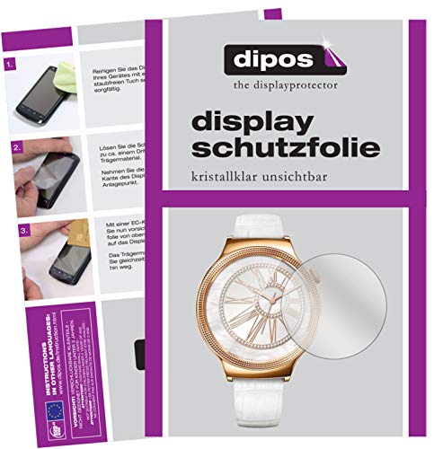 dipos I 6X Schutzfolie klar kompatibel mit Huawei Watch Jewel Folie Displayschutzfolie von dipos