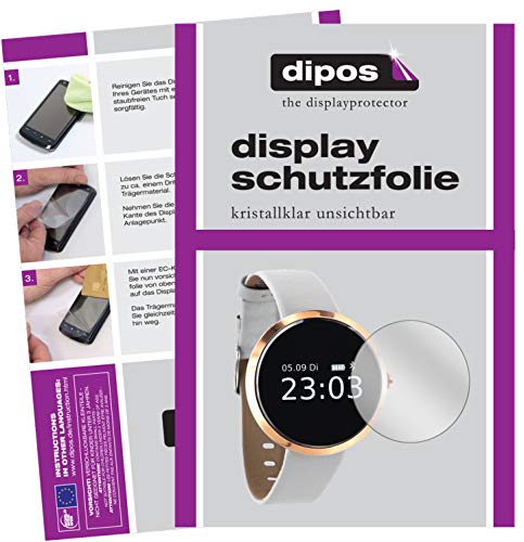 dipos I 6X Schutzfolie klar kompatibel mit X-Watch SIONA Smartwatch Folie Displayschutzfolie von dipos