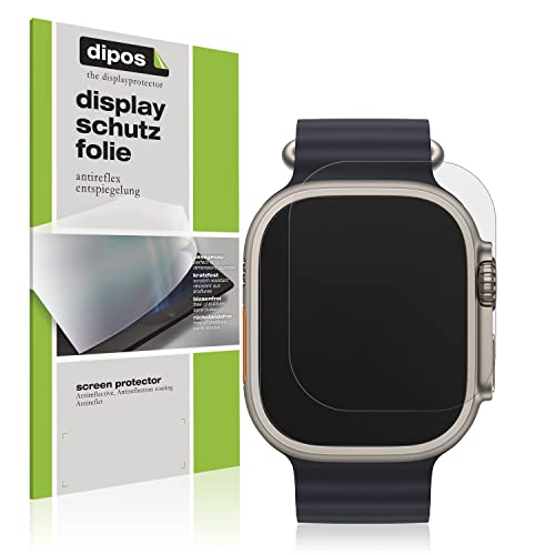 dipos I 6x Schutzfolie matt kompatibel mit Apple Watch Ultra 2 49mm Folie Displayschutzfolie von dipos