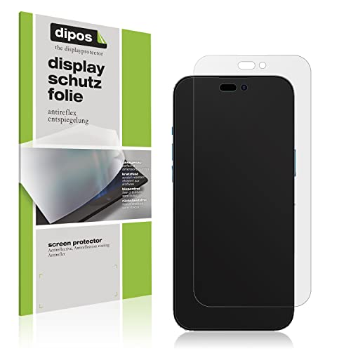 dipos I 6X Schutzfolie matt kompatibel mit Apple iPhone 14 Pro Folie Displayschutzfolie von dipos