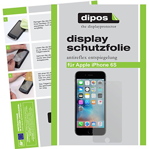 dipos I 6X Schutzfolie matt kompatibel mit Apple iPhone 6S Folie Displayschutzfolie von dipos