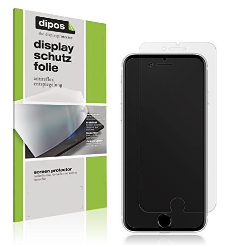 dipos I 6X Schutzfolie matt kompatibel mit Apple iPhone SE 3.Gen (2022) Folie Displayschutzfolie (bewusst Kleiner als das Glas, da Dieses gewölbt ist) von dipos