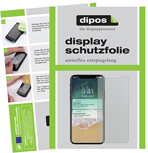 dipos I 6X Schutzfolie matt kompatibel mit Apple iPhone X Folie Displayschutzfolie dipos I 6X Schutzfolie matt kompatibel mit Apple iPhone X Folie Displayschutzfolie von dipos