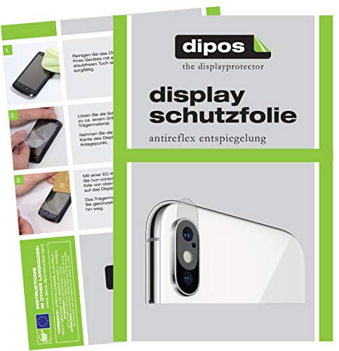 dipos I 6X Schutzfolie matt kompatibel mit Apple iPhone XS Kamera Folie Displayschutzfolie von dipos