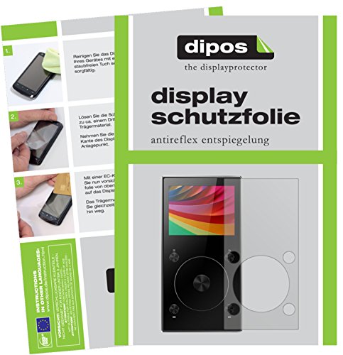 dipos I 6X Schutzfolie matt kompatibel mit FiiO X3 Mark III MP3-Player Folie Displayschutzfolie von dipos