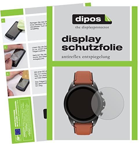 dipos I 6x Schutzfolie matt kompatibel mit Fossil Gen 6 (44 mm) Smartwatch Folie Displayschutzfolie von dipos