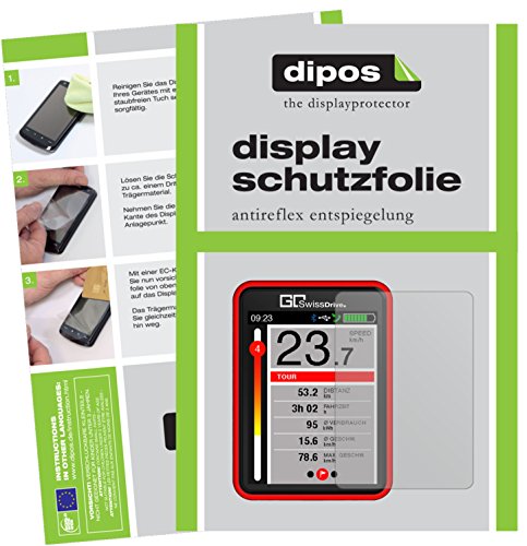 dipos I 6X Schutzfolie matt kompatibel mit Go SwissDrive Evo (E-Bike Display) Folie Displayschutzfolie von dipos