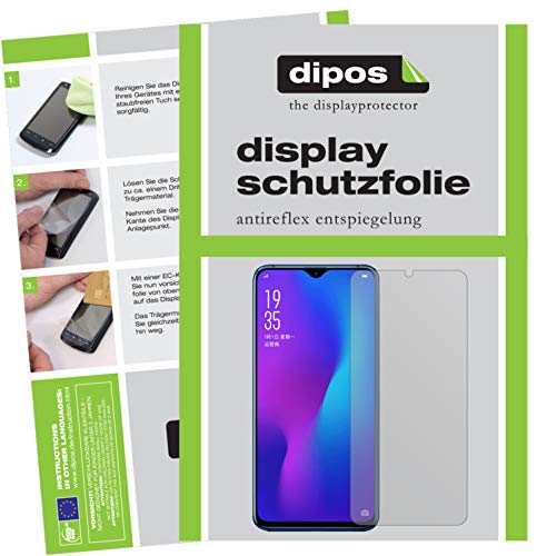 dipos I 6X Schutzfolie matt kompatibel mit Oppo R17 Pro Folie Displayschutzfolie von dipos