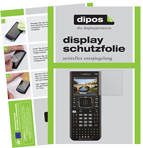 dipos I 6X Schutzfolie matt kompatibel mit Texas Instruments TI Nspire CX CAS Taschenrechner Folie Displayschutzfolie von dipos