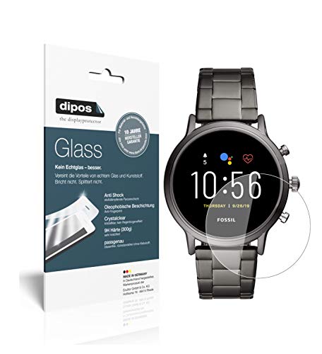 dipos I 9H Displayschutz kompatibel mit Fossil Gen 5 Smartwatch Schutzfolie Anti-Shock Folie von dipos
