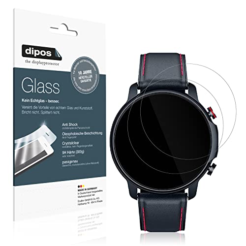 dipos I 9H Displayschutz kompatibel mit Motsfit 1,32 Zoll Smartwatch Schutzfolie Anti-Shock Folie von dipos
