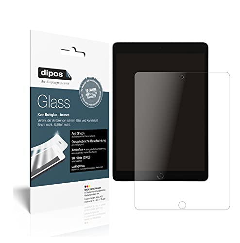 dipos I 9H Displayschutz matt kompatibel mit Apple iPad 10.2 Zoll (9.Gen 2021) Schutzfolie Anti-Shock von dipos