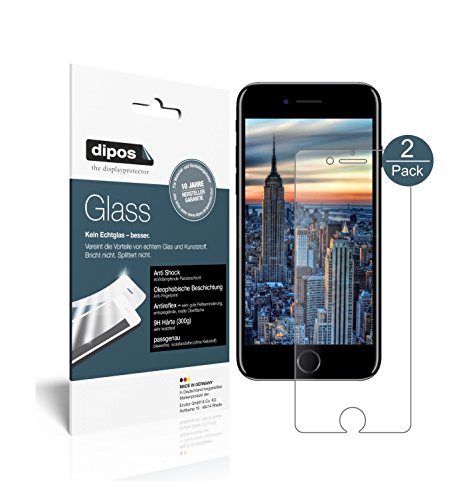 dipos I 9H Displayschutz matt kompatibel mit Apple iPhone SE (2020) Schutzfolie Anti-Shock (Kleiner als das Glas, da Dieses gewölbt ist) von dipos