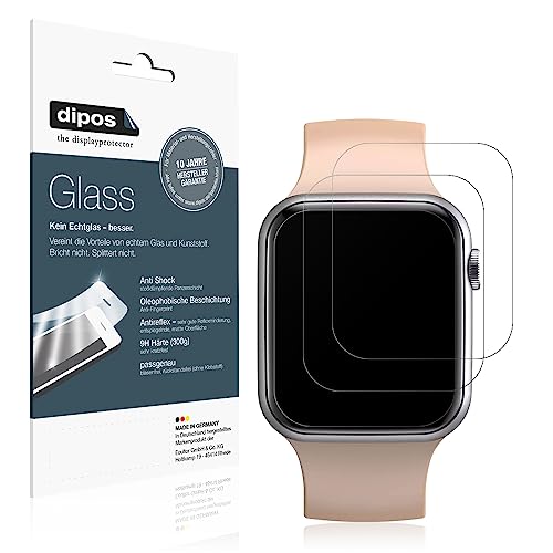 dipos I 9H Displayschutz matt kompatibel mit Fireboltt Ring Schutzfolie Anti-Shock (Kleiner als das Glas, da Dieses gewölbt ist) von dipos