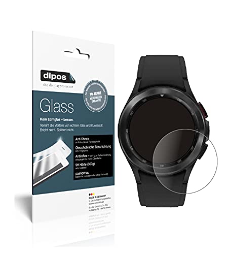 dipos I 9H Displayschutz matt kompatibel mit Samsung Galaxy Watch 4 (44 mm) Schutzfolie Anti-Shock von dipos