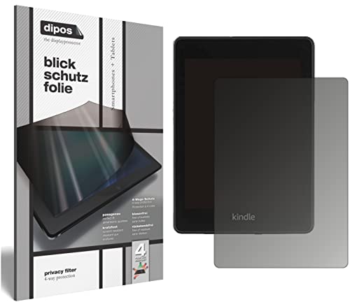 dipos I Blickschutzfolie kompatibel mit Amazon Kindle Paperwhite 6.8 Zoll (2021) Display-Schutzfolie matt mit 4-Wege Sichtschutz-Effekt von dipos