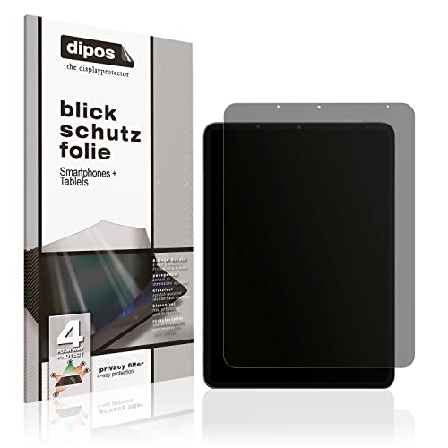 dipos I Blickschutzfolie kompatibel mit Apple iPad Air (5.Gen 2022) Display-Schutzfolie matt mit 4-Wege Sichtschutz-Effekt von dipos