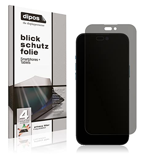dipos I Blickschutzfolie kompatibel mit Apple iPhone 15 Plus Display-Schutzfolie matt mit 4-Wege Sichtschutz-Effekt dipos I Blickschutzfolie kompatibel mit Apple iPhone 15 Plus Display-Schutzfolie matt mit 4-Wege Sichtschutz-Effekt von dipos