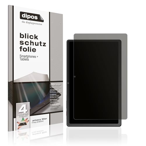 dipos I Blickschutzfolie kompatibel mit Telekom T Tablet Display-Schutzfolie matt mit 4-Wege Sichtschutz-Effekt von dipos