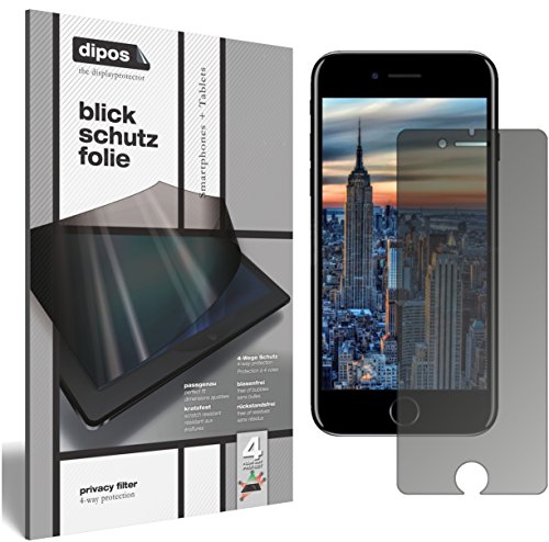 dipos I Blickschutzfolie matt kompatibel mit Apple iPhone SE 2 Sichtschutz-Folie Display-Schutzfolie Privacy-Filter (bewusst Kleiner als das Glas, da Dieses gewölbt ist) von dipos