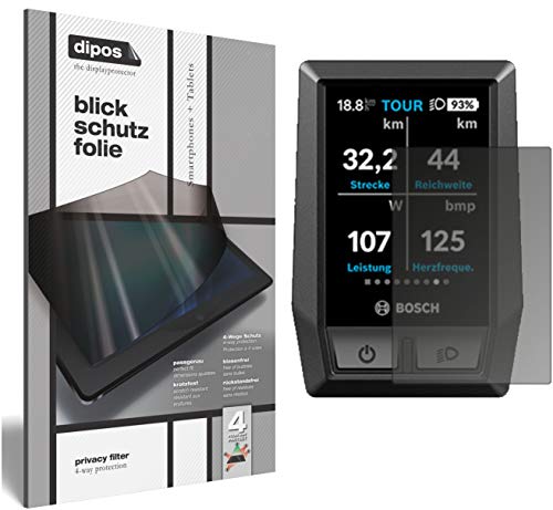 dipos I Blickschutzfolie matt kompatibel mit Bosch Kiox e-Bike Display Sichtschutz-Folie Display-Schutzfolie Privacy-Filter von dipos