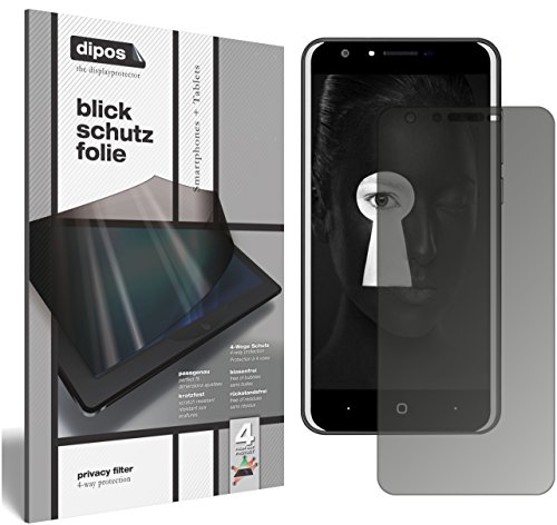 dipos I Blickschutzfolie matt kompatibel mit Doogee Y6 Sichtschutz-Folie Display-Schutzfolie Privacy-Filter von dipos
