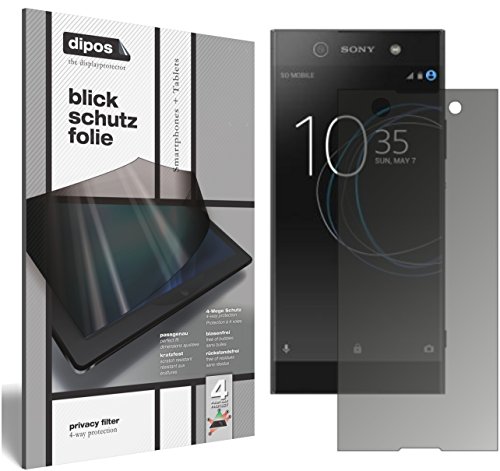 dipos I Blickschutzfolie matt kompatibel mit Sony Xperia XA1 Ultra Sichtschutz-Folie Display-Schutzfolie Privacy-Filter von dipos