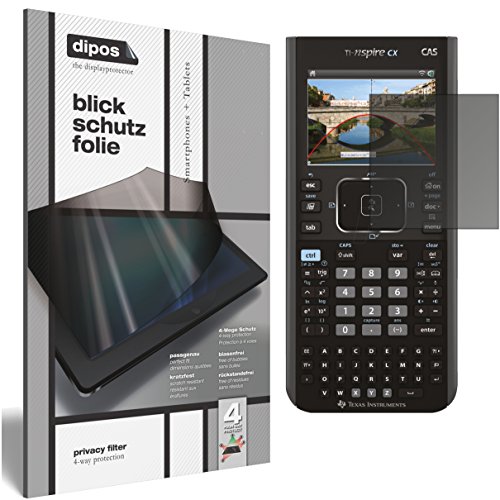 dipos I Blickschutzfolie matt kompatibel mit Texas Instruments TI Nspire CX CAS Taschenrechner Sichtschutz-Folie Display-Schutzfolie Privacy-Filter von dipos