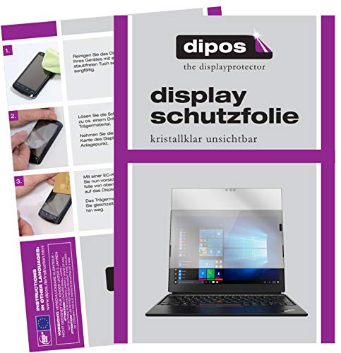 dipos I Schutzfolie klar kompatibel mit Lenovo ThinkPad X1 Tablet 3. Gen. Folie Displayschutzfolie von dipos