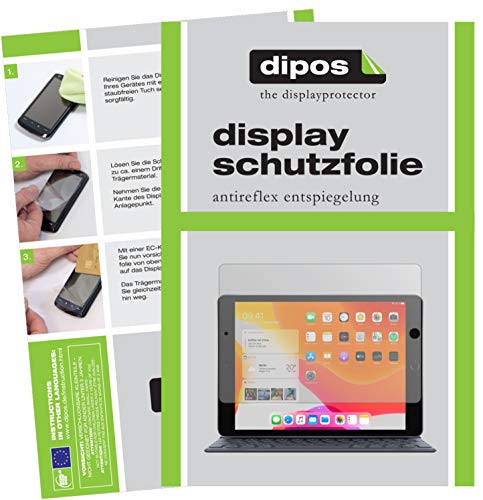 dipos I Schutzfolie matt kompatibel mit Apple iPad 10.2 Zoll (8.Gen 2020) Displayschutz-Folie von dipos