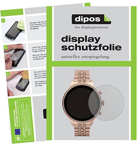 dipos I Schutzfolie matt kompatibel mit Fossil Gen 6 (42 mm) Smartwatch Displayschutz-Folie von dipos