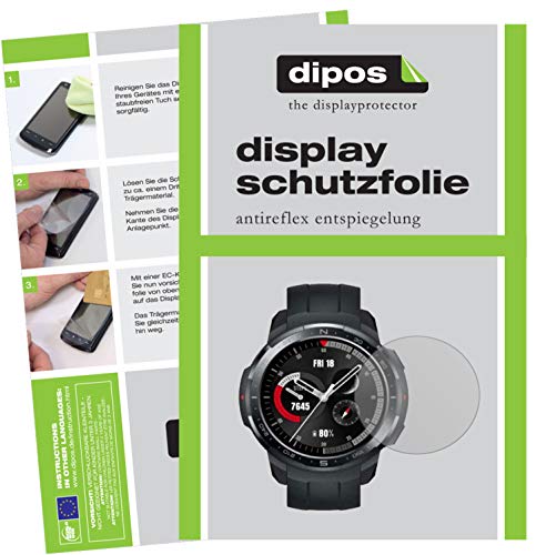 dipos I Schutzfolie matt kompatibel mit Honor GS Pro Smartwatch (48mm) Displayschutz-Folie von dipos