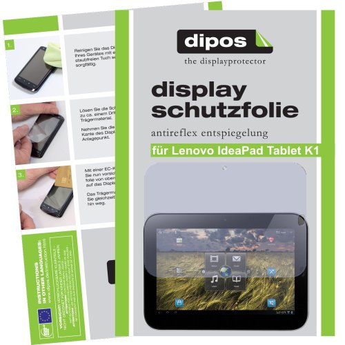 dipos I Schutzfolie matt kompatibel mit Lenovo IdeaPad Tablet K1 Folie Displayschutzfolie von dipos