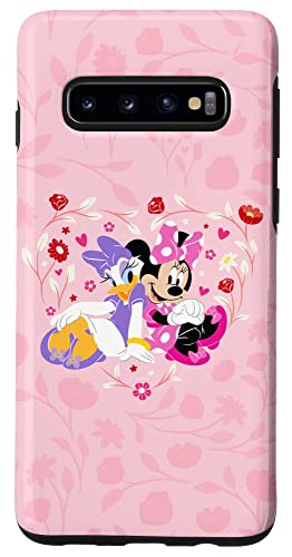 Galaxy S10 Disney Minnie and Daisy BFF Heart Pink Case von disney