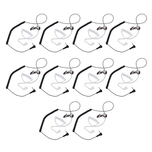 dissot 10X 3,5 mm Nur Hoeren Akustische Rohr Hoermuschel Fuer APX6000 APX7000 APX4000 Headset Kopfhoerer von dissot