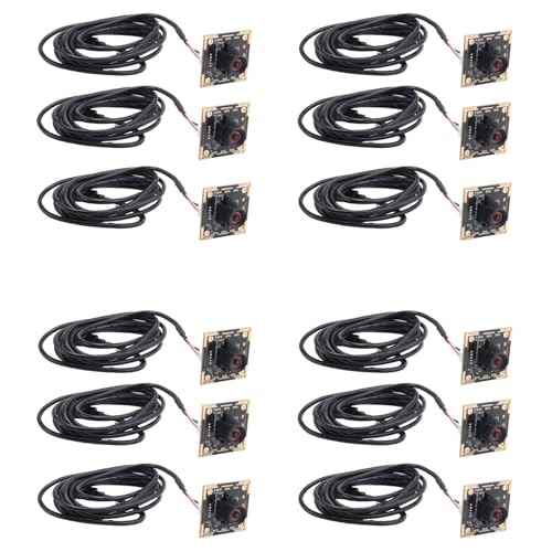 dissot 12-Teiliges Kameramodul 100 Grad OV9732, 2 M Kabel, 1280 X 720, 30 Fps, Kompatibel mit Autodarts.Io, USB-Laufwerk Gratis von dissot