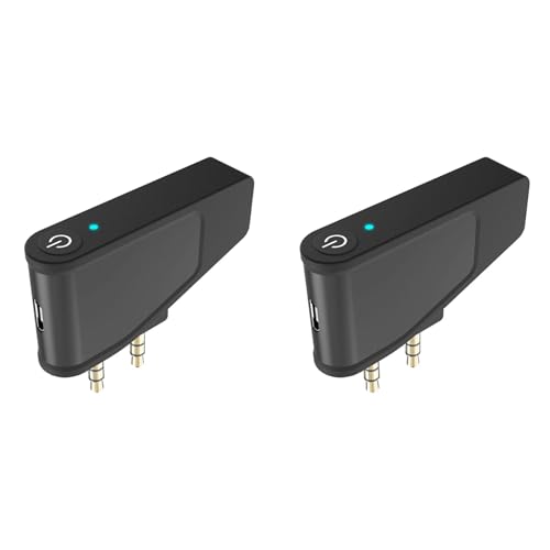 dissot 2X Bluetooth 5.3 Flugzeug-Fluglinien-Flugadapter A2DP-Sender für Aonic 40 50 Kabellose KopfhöRer mit GeräUschunterdrüCkung von dissot