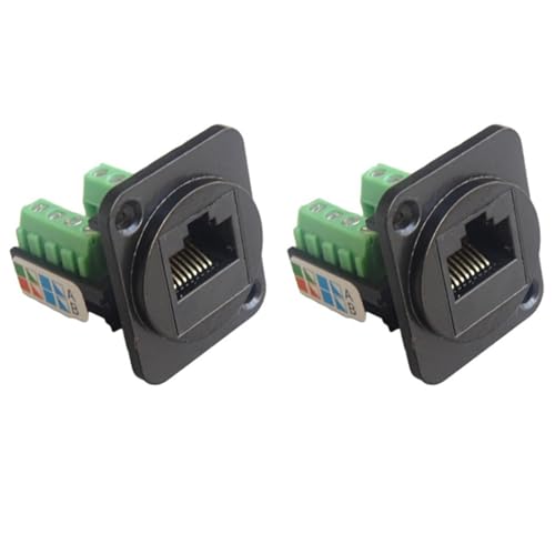 dissot 2X RJ45 CAT5E Netzwerkkabel Scoket RJ45 Panel Installationsmodul Netzwerkkabel Extender Cat 5 Panel Stecker dissot 2X RJ45 CAT5E Netzwerkkabel Scoket RJ45 Panel Installationsmodul Netzwerkkabel Extender Cat 5 Panel Stecker von dissot