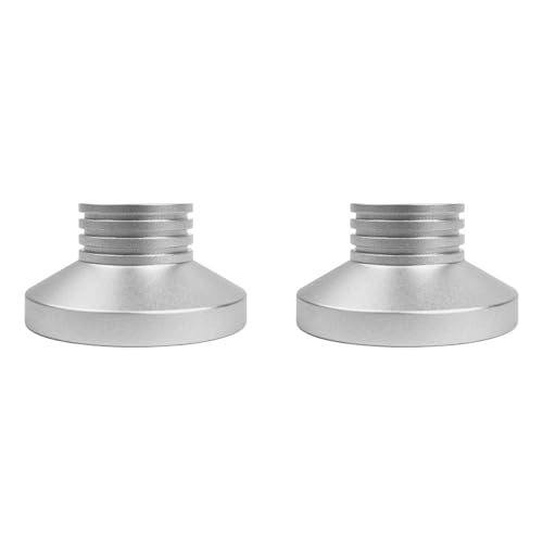 dissot 2X Schallplattengewicht-Klemme Audio LP Vinyl Plattenspieler Disc Stabilisator LP Disc Stabilisator Plattenspielerklemme HiFi Silber von dissot