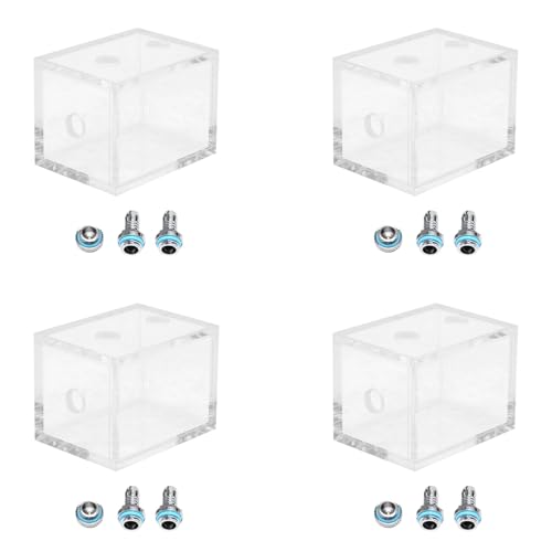 dissot 4X Neu 200 Ml Acryl Wassertank Kuehler Wasserkuehlung Kuehler PC CPU Wasserblock Transparent dissot 4X Neu 200 Ml Acryl Wassertank Kuehler Wasserkuehlung Kuehler PC CPU Wasserblock Transparent von dissot