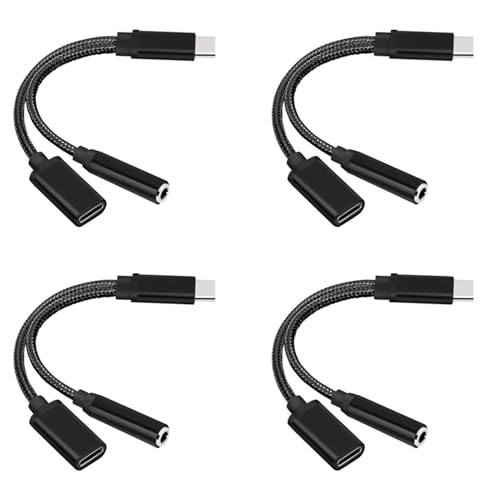dissot 4X Typ C auf 3,5 mm Laden Audio Adapter 2 im 1 USB C Splitter KopfhöRer AUX Audio Kabel für Smartphone Splitter dissot 4X Typ C auf 3,5 mm Laden Audio Adapter 2 im 1 USB C Splitter KopfhöRer AUX Audio Kabel für Smartphone Splitter von dissot