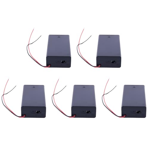 dissot 5X 3.7V 2X 18650 Batteriehalter Verbinder Aufbewahrungsbox Box ON/Off Schalter mit Blei von dissot