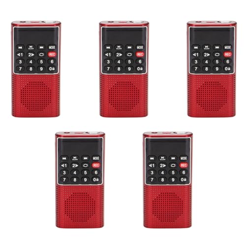 dissot 5X L-328 Mini Tragbare Tasche FM Auto Scan Radio Musik Audio MP3 Spieler Kleiner Außen Lautsprecher mit Sprachrekorder von dissot
